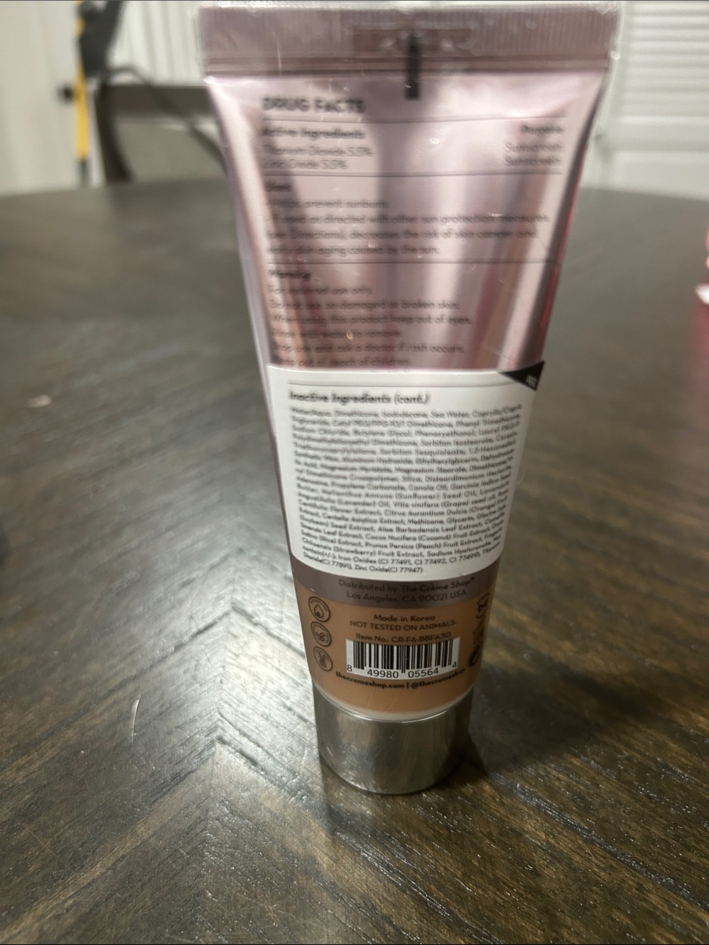 The Crème Shop CC Crème SPF 30 - Fair 30 (Pink Pearl Tube) - Picture 2 of 2
